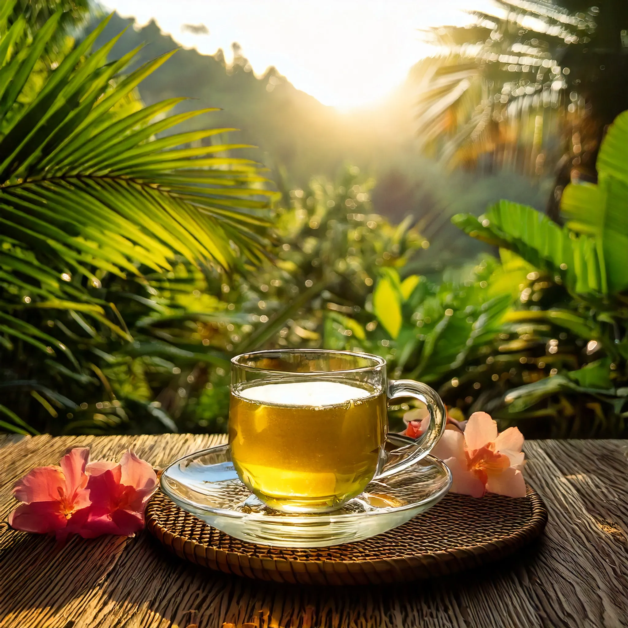 Paradise green tea: a tropical escape In every single sip